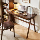 100% Solid Rubber Wood Computer Desk, Retro