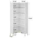 L-Shaped Bookcase, 5 Tier Freestanding Corner Bookshelf by HouseOfZazla