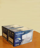 Outdoor LED Dual Head Wall Spot Light 2 Light Dusk to Dawn, White Finish 6"H by LampsUSA