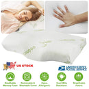 Bamboo Memory Foam Sleep Pillow with Cervical Support by LJGDeals