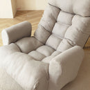 Modern With Metal Frame Swivel Game Lounge Chair With Adjustable Headrest And Waist Support, 360 Degree Rotatable Leisure Chair For Living Room - Gray by HouseOfZazla