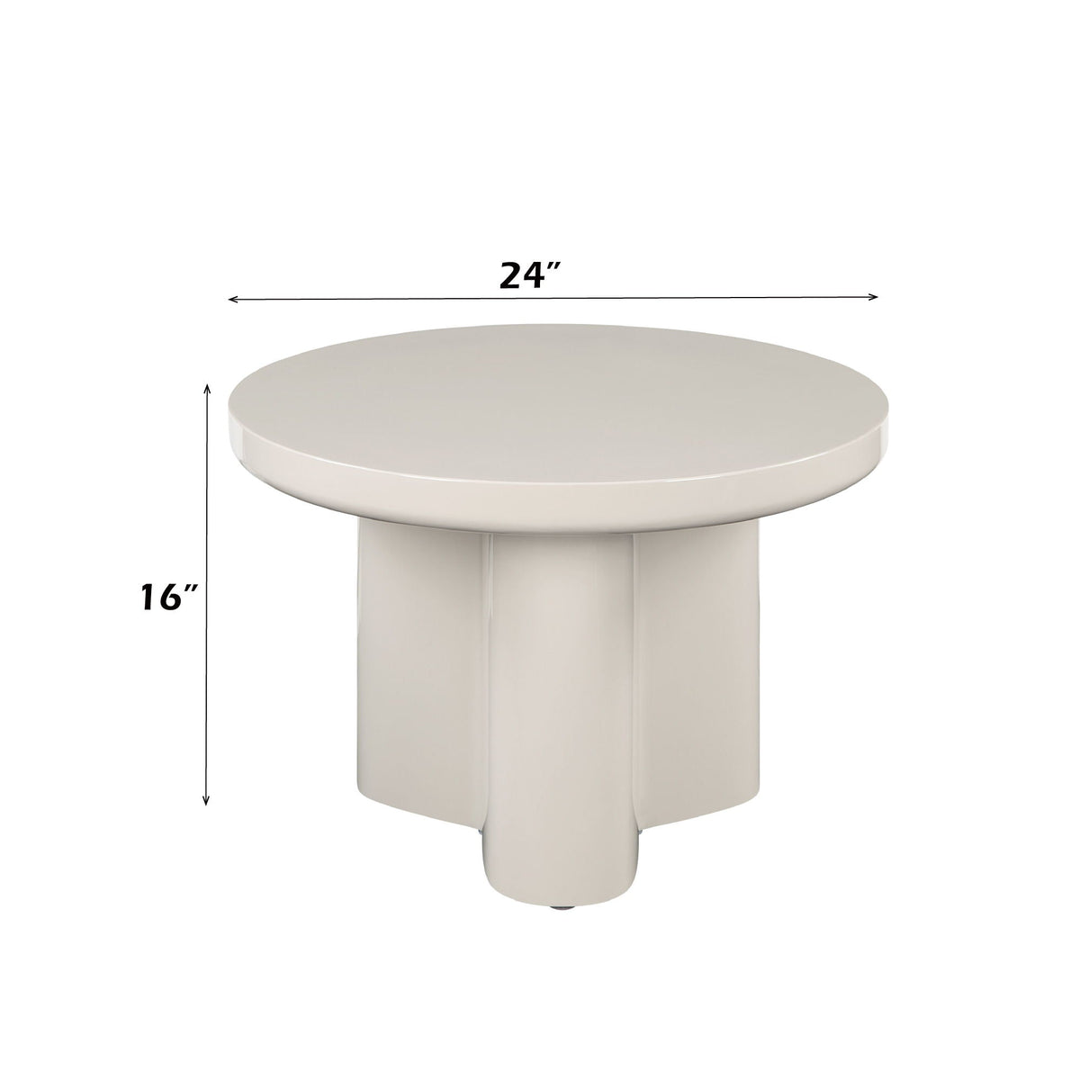 Joane - End Table - Light Gray, photo 3 of 5