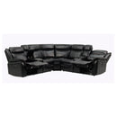 Jupiter - Leather Sectional - Black by HouseOfZazla