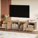 TV Stand With Doors - Natural by HouseOfZazla