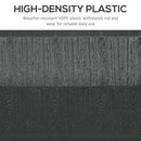 88 lbs. Fillable Umbrella Base with Steel Umbrella Holder for 1.25", 1.5" or 2" Umbrella Poles, Square & Reversible Heavy Duty Market Umbrella Stand, Black