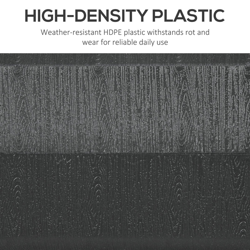 88 lbs. Fillable Umbrella Base with Steel Umbrella Holder for 1.25", 1.5" or 2" Umbrella Poles, Square & Reversible Heavy Duty Market Umbrella Stand, Black