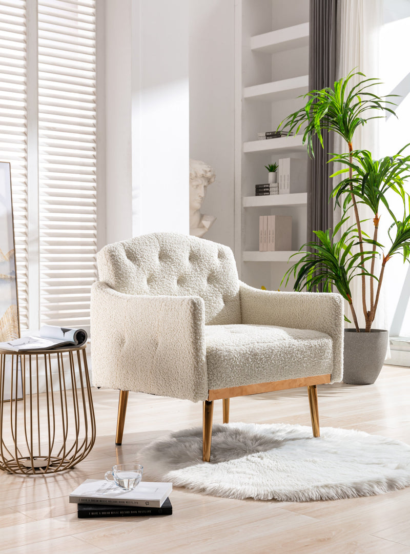 Walker Edison | Classic Modern Tufted Teddy Accent Chair