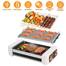 3 In 1 Electric Hot Dog Roller Machine with Grill & Griddle 6-Roller Hot Dog Cooker Smokeless Non-Stick Indoor Outdoor with 3 Temp Levels for BBQ Saus
