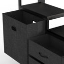 Queen Size Loft Bed with Desk & Shelves