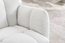 Teddy Fabric Rocking Gilder Nursery Chair For Living Room Indoor - Ivory by Unique Piece Furniture