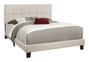 Queen Size Upholstered Bed, Transitional - Beige by HouseOfZazla