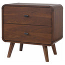 2 Drawer Nightstand - Walnut by HouseOfZazla