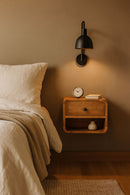 Mini Floating Open Bedside - Oak by Unique Piece Furniture