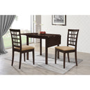Lattice Back Side Chair (Set of 2) - Brown by HouseOfZazla