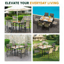 All Weather 7-Piece Patio Dining Table Set by HouseOfZazla