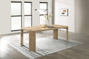 Magnus - Extendable Rectangular Dining Table - Oak Finish by HouseOfZazla