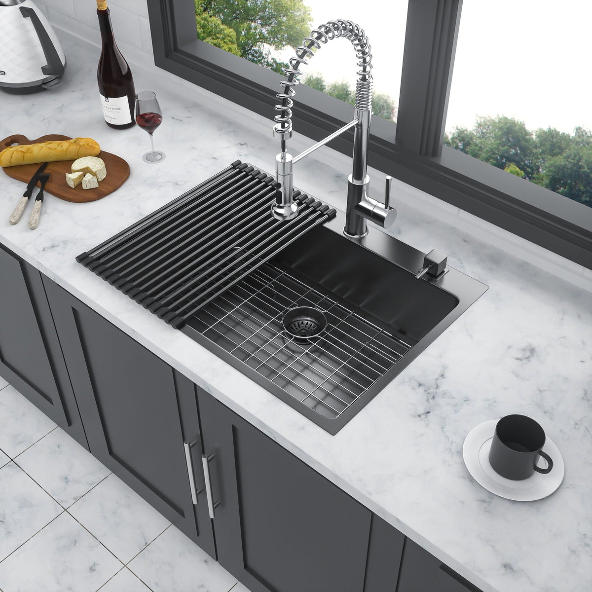 Topmount Kitchen Sink 16 Gauge, Single Bowl, photo 28 of 40