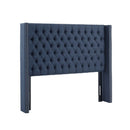 Transitional Upholstery Headboard With Tufted Buttons And Nailhead Trim by HouseOfZazla