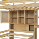 Loft Bed With Built In Desk And Staircase by HouseOfZazla