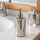 5-Piece Decorative Mosaic Glass Bathroom Accessories Set