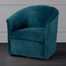 Eden - Swivel Chair With Upholstery And Hardwood Frame