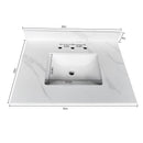 31-Inch Quartz Bathroom Vanity Top
