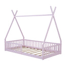 House Shaped Design Bed With Fence by HouseOfZazla