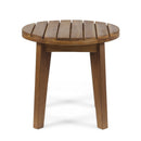 Outdoor Acacia Wood Side Table With Weather Resistance by HouseOfZazla