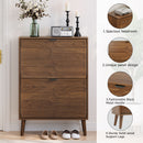 Medieval - Independent Shoe Cabinet With 2 Flip Drawers by Unique Piece Furniture