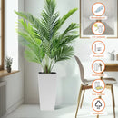 Pack of 2 Square Planters with Automatic Watering System