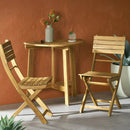 Outdoor 3 Piece Half Round Folding Bistro Set by HouseOfZazla