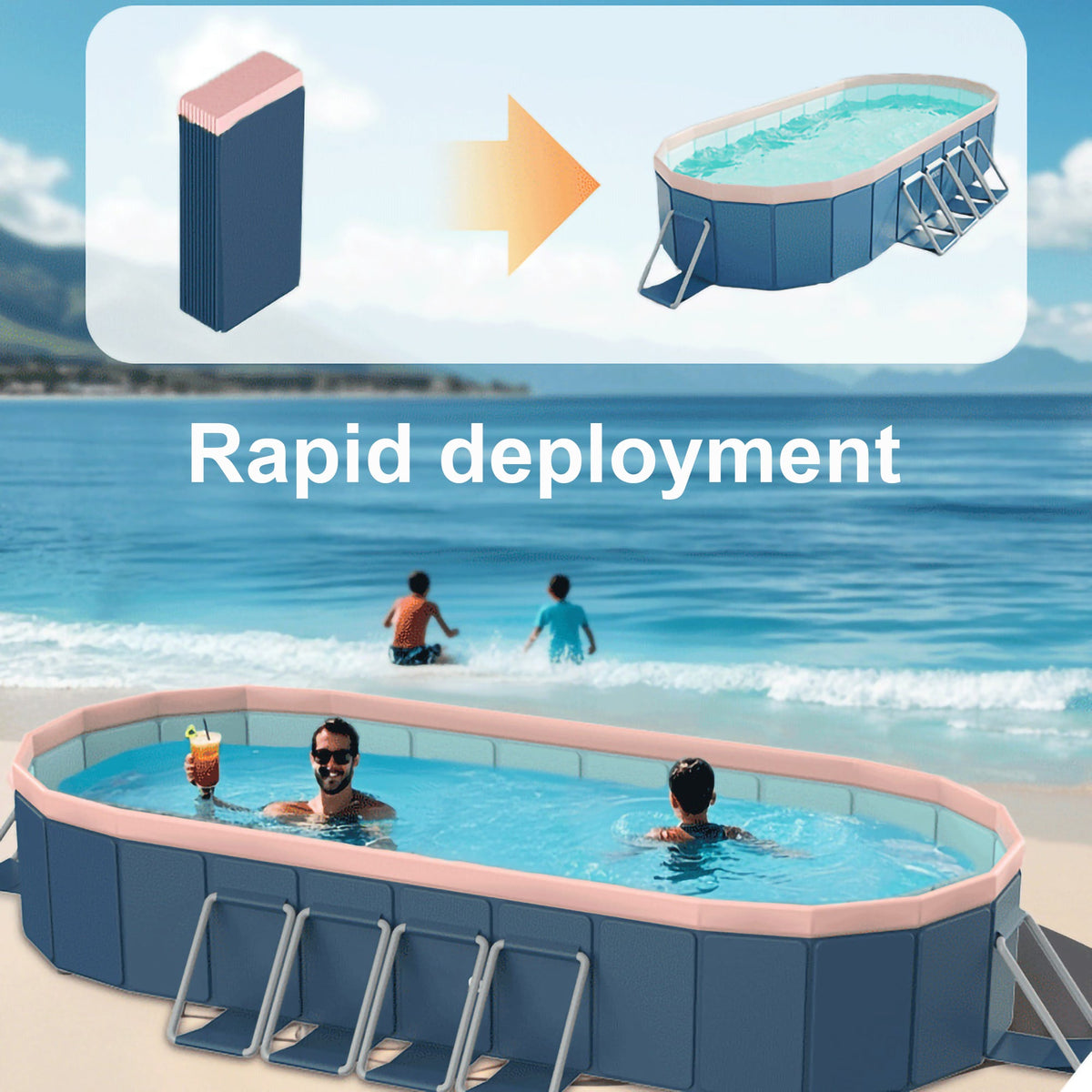1.8m PVC Folding Pool, photo 7 of 10