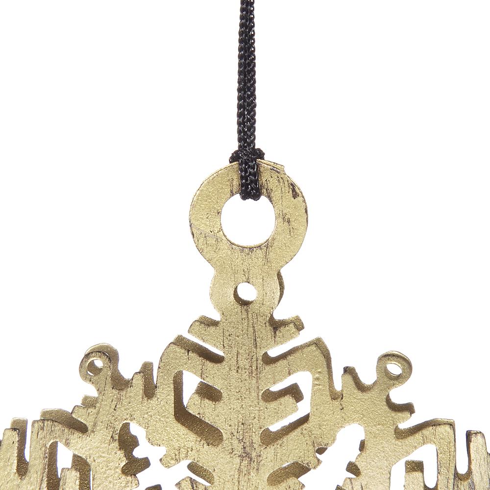 3.5" Snowflake Hanging Ornament Set of 12, photo 4 of 5