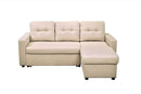 Convertible L Shaped Sectional Sleeper Sofa Bed, Saving Pull Out Couch by HouseOfZazla