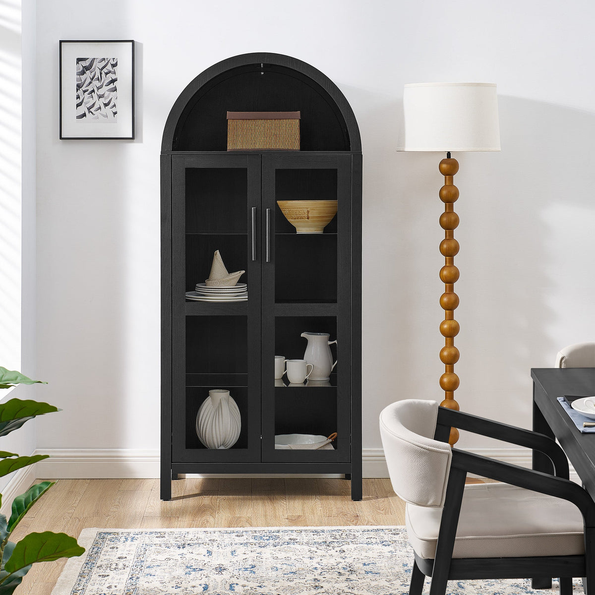 High Arched Storage Cabinet with LED Light, photo 3 of 8