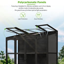 TOPMAX 78-inch Wooden Greenhouse Cold Frame with 4 Independent Skylights and 2 Folding Middle Shelves by HouseOfZazla