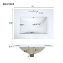 Modern Wall-Mounted Bathroom Vanity With 2 Drawers, Ideal For Small Bathrooms - Green by HouseOfZazla