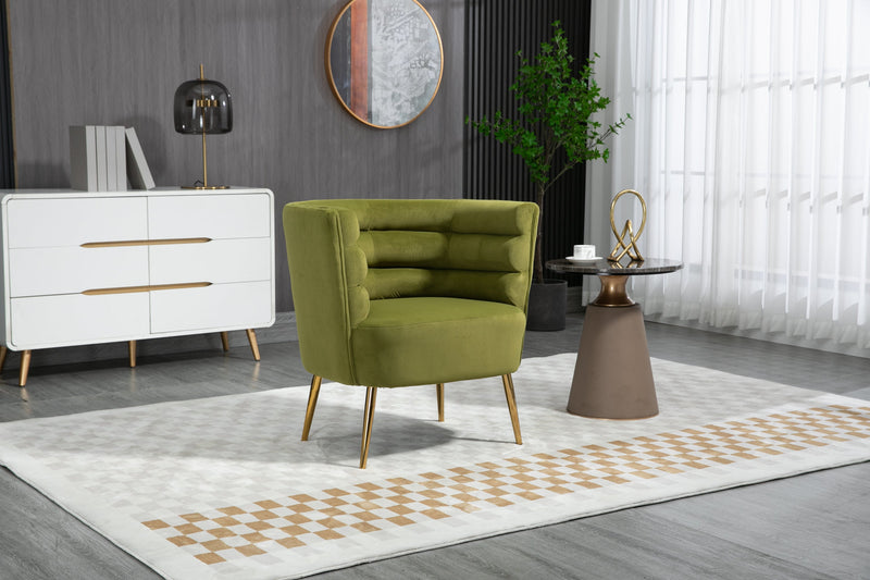 Accent Chair, leisure single chair with Golden feet
