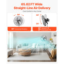18" Industrial Pedestal Fan 3-Speed Oscillating Fan with Adjustable Height by HouseOfZazla
