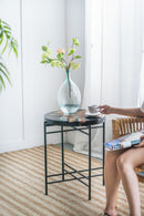 Side Table - Black / Brown by HouseOfZazla