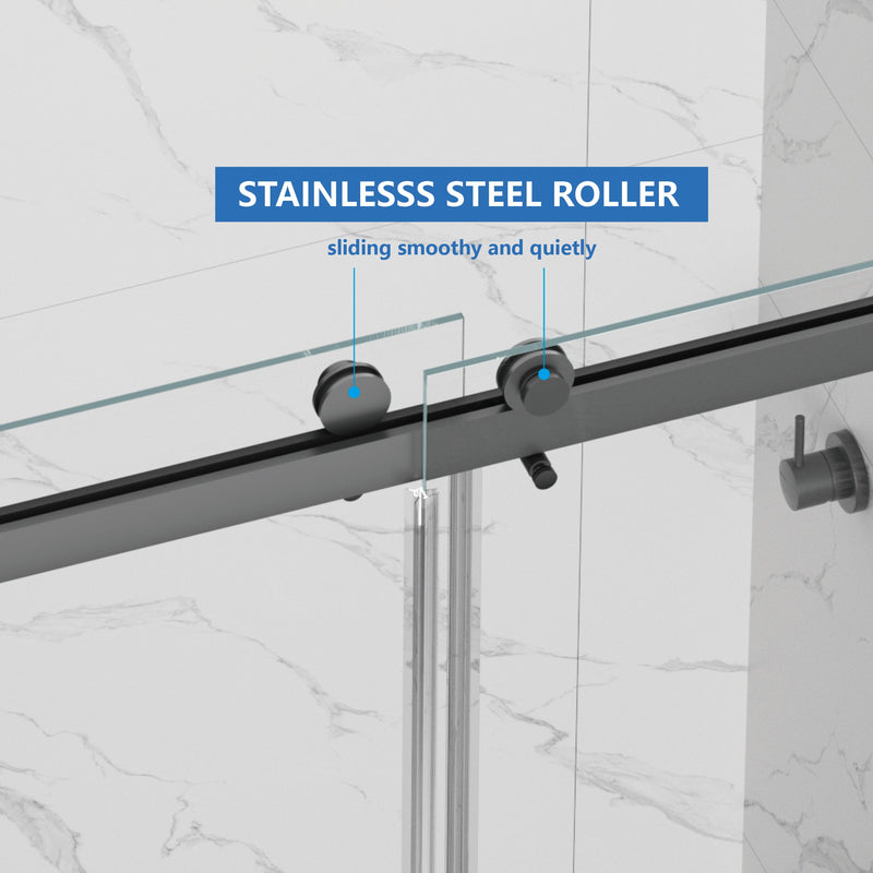 Frameless Shower Door - Double Sliding Design, photo 7 of 10