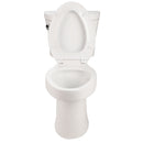 Gloss 2 Piece Toilet With 1.28 Gpf Tornado Flush, Rimless Bowl, Soft Closing Seat - Gloss White by HouseOfZazla