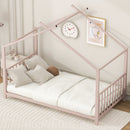 Metal House Platform Bed With Modern Design And Durable Frame by Unique Piece Furniture