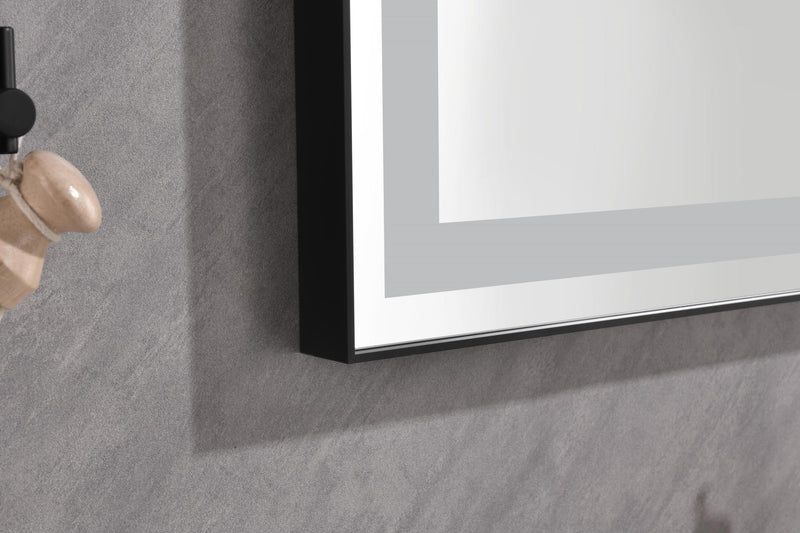 36x24 LED Lighted Bathroom Wall Mounted Mirror with High Lumen+Anti-Fog Separately Control