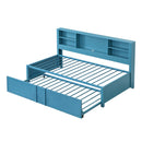 Industrial Metal Daybed With Trundle, Storage Shelves, USB Ports by HouseOfZazla