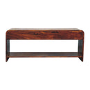 Solid Wood Aspen Slim Media Unit, 3-Drawers, Open Slot