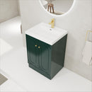 Contemporary Freestanding Bathroom Vanity With Resin Sink & Soft-Close Cabinet Doors by Unique Piece Furniture