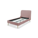 Mid-Century Modern Upholstered Bed With Curved Headboard by HouseOfZazla