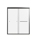 Semi-Frameless Double Sliding Shower Door, Bypass Shower Door, 1 / 4" (6Mm) Thick SGCC Tempered Glass Door by HouseOfZazla