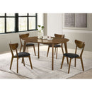 Linnea - 5 Piece Dining Set With Chairs - Dark Walnut by HouseOfZazla